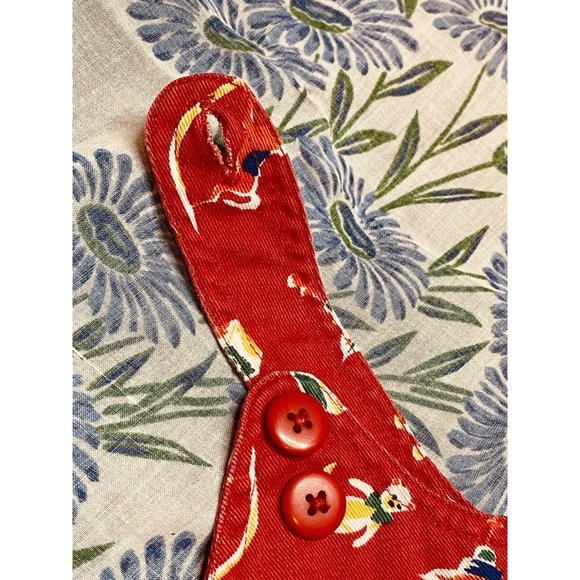 Vintage Gap Romper Overalls 3-5 Month - V Back  Pockets Bubble Jumper Blocks - Picture 6 of 7